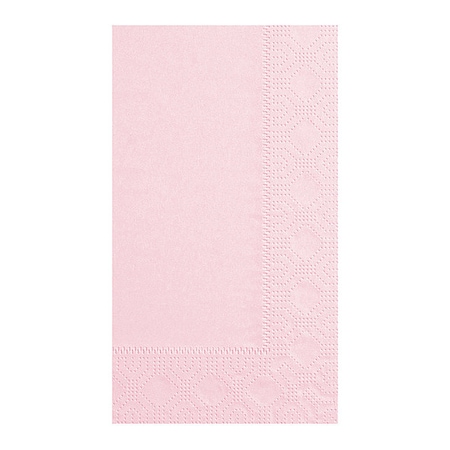 Pink Dinner Napkin, 2 Ply, 1/8 Fold, PK125 MPN:180527
