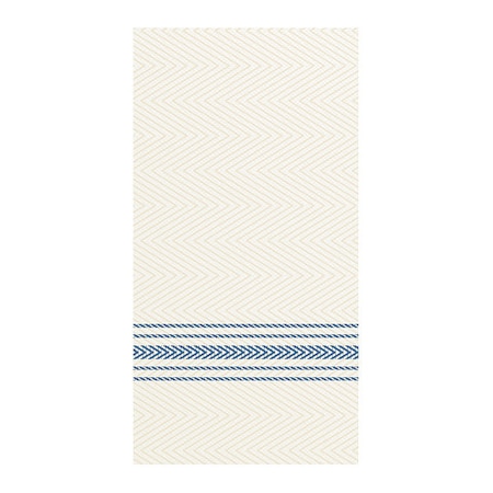 Dinner Napkin, White/Blue, 1/8 Fold, PK100 MPN:FP1111