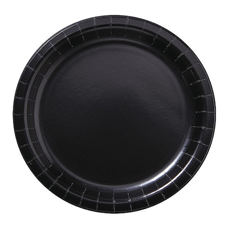 Paper Plate, Black, 9