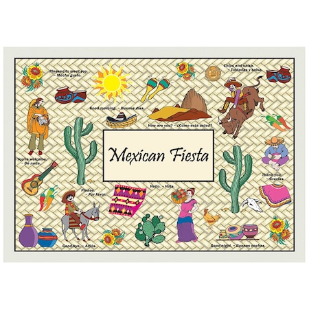 Mexican Fiesta Placemat, Recycled, PK1000 MPN:PP246