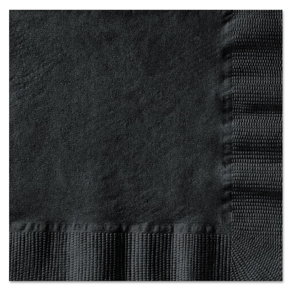 Hoffmaster Embossed Beverage Napkins, 1-Ply, 10 x 10, Black, 1000/Carton MPN:020212