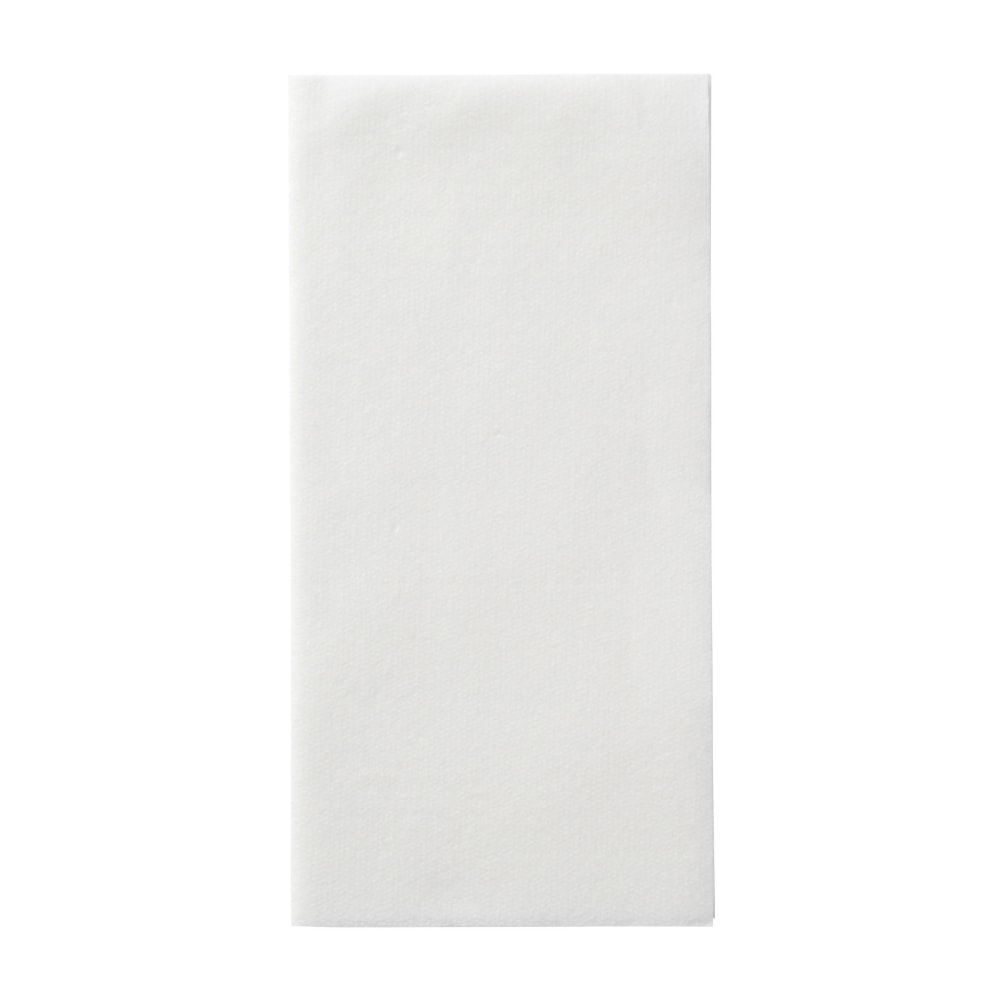Linen-Like 1-Ply Napkins, 8-1/2in x 4-1/4in, White, Case Of 300 Napkins MPN:120060