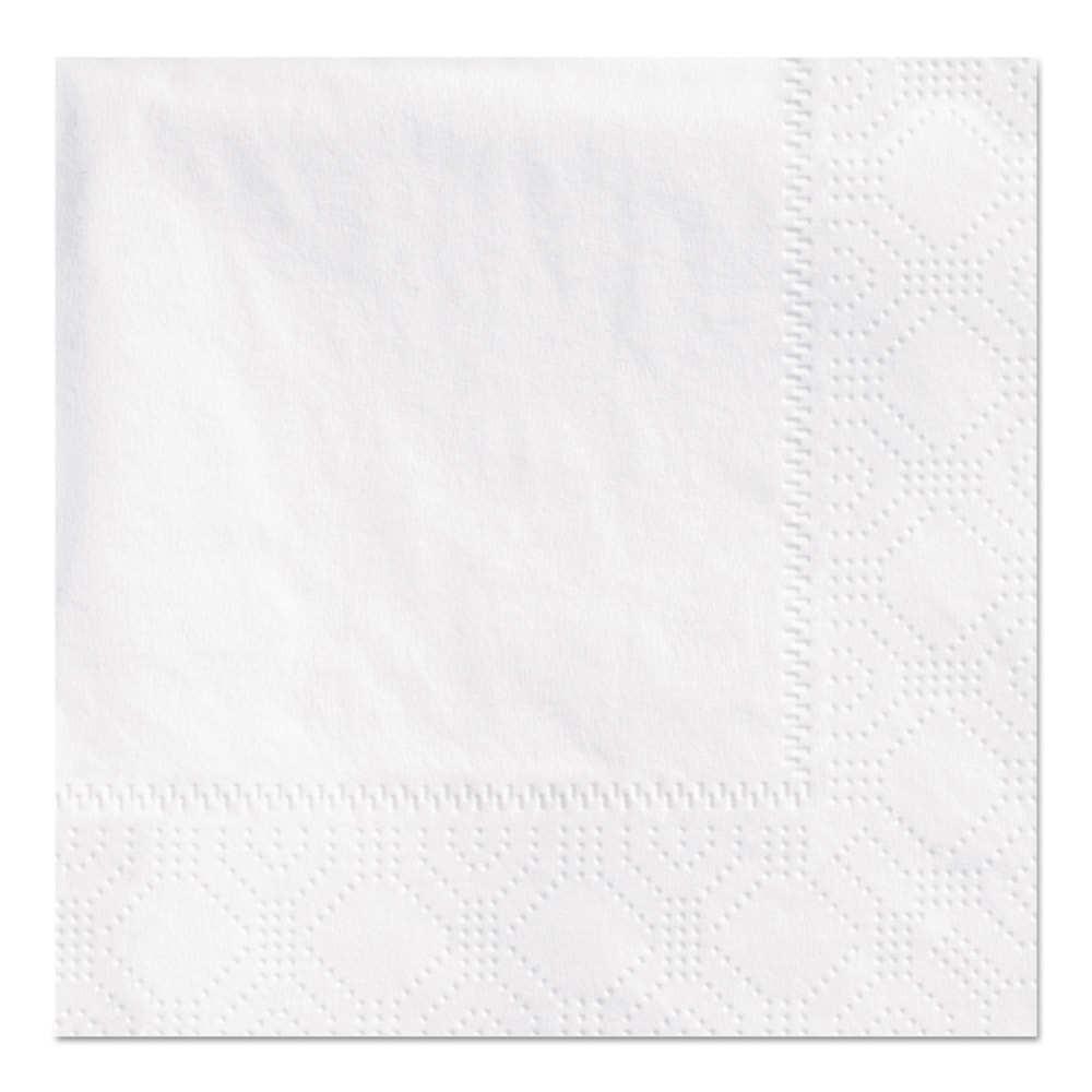 Hoffmaster Embossed 2-Ply Beverage Napkins, 9 1/2 x 9 1/2, White, Pack Of 1, 000 Napkins MPN:180300