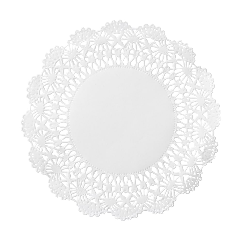 Hoffmaster Cambridge Lace Doilies, 5in, White, Case Of 1,000 Doilies (Min Order Qty 5) MPN:500234