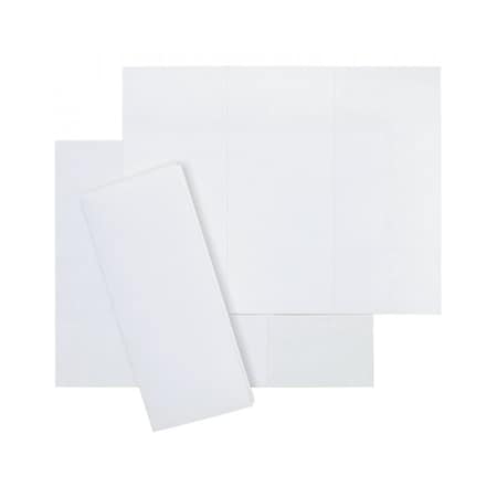 Tray Ticket, White, (3) Panel, Perf, PK500 MPN:730100