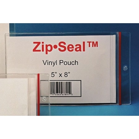 Zip Seal Pouch, Self Adhsv, 5in.x8in, PK25 MPN:ZSA-58