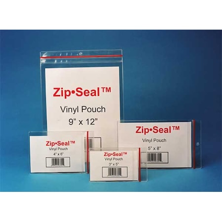 Zip Seal Pouch, Magnetic, 4x6, PK25 MPN:ZSM-46