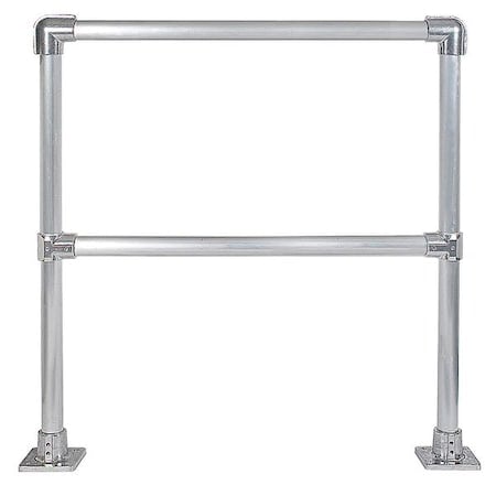 Handrail Section, 4 Ft, Aluminum Mil MPN:50220