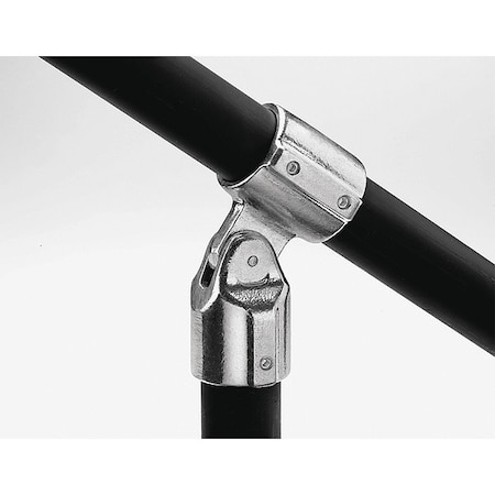 Structural Pipe Fitting, Adjustable Tee, Aluminum, 2 in Pipe Size, 32510 lb Tensile Strength MPN:17-9