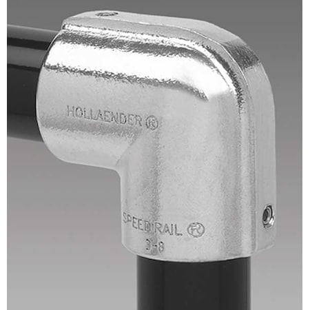 Structural Pipe Fitting, Elbow, Aluminum, 1 in Pipe Size, 32510 lb Tensile Strength MPN:3-6