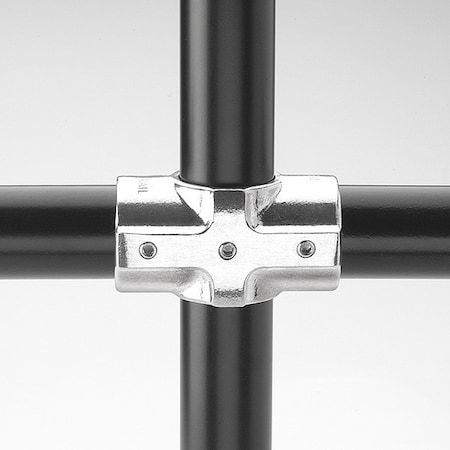 Structural Pipe Fitting, Cross, Aluminum, 1 in Pipe Size, 32510 lb Tensile Strength MPN:7E-6