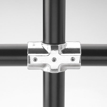 Structural Pipe Fitting, Cross, Aluminum, 1.25 in Pipe Size, 32510 lb Tensile Strength MPN:7E-7