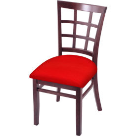 Holland Bar Stool Hampton 3130 Bristol Dining Chair Canter Red Seat Dark Cherry Finish 313018DC011