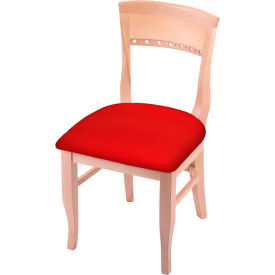 Holland Bar Stool Hampton 3160 Arbor Dining Chair Canter Red Seat Natural Finish 316018Nat011