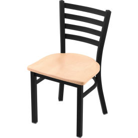 Holland Bar Stool 400 Jackie Dining Chair Natural Maple Seat Black Wrinkle Finish 40018BWNatMpl
