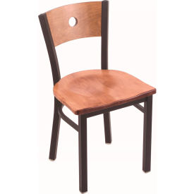 Holland Bar Stool 630 Voltaire Dining Chair Medium Maple Seat Black Wrinkle Finish 63018BWMedMplBMedMpl