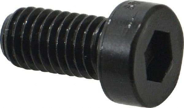 Low Head Socket Cap Screw: M8 x 1.25, 16 mm Length Under Head, Low Socket Cap Head, Hex Socket Drive, Alloy Steel, Black Oxide Finish MPN:69458
