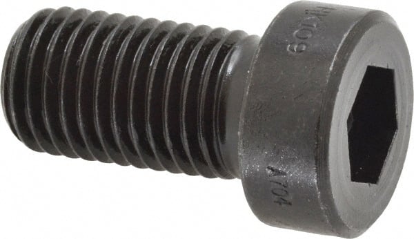 Low Head Socket Cap Screw: M16 x 2, 30 mm Length Under Head, Low Socket Cap Head, Hex Socket Drive, Alloy Steel, Black Oxide Finish MPN:69590