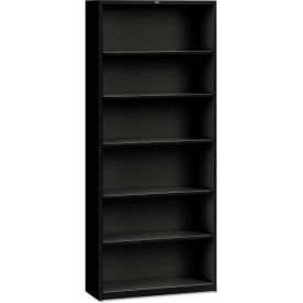 HON® Brigade Bookcases Brigade Steel Six-Shelf Bookcase 34-1/2W Black HONS82ABCP