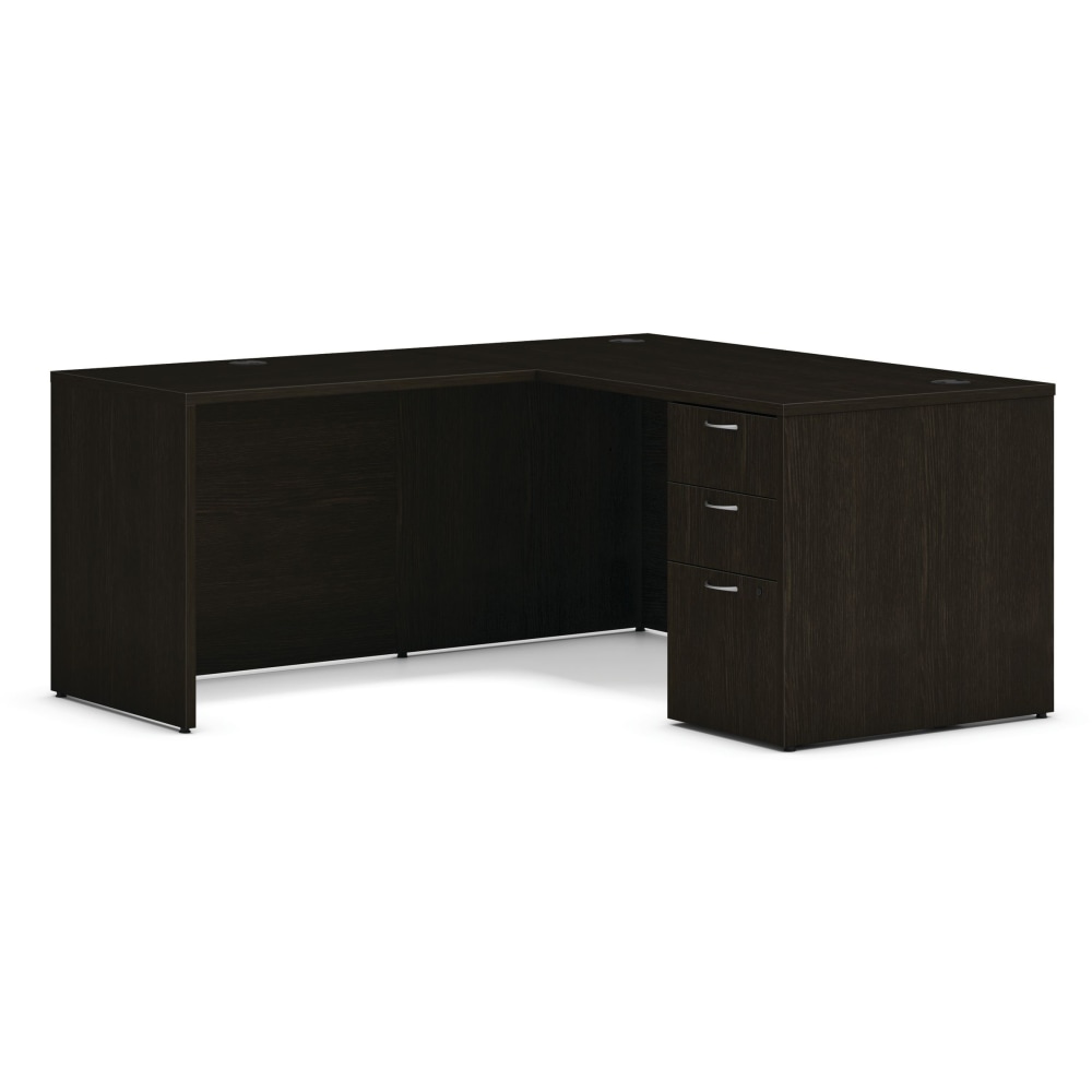 HON Mod 60inW L-Station Computer Desk, Java Oak MPN:HON6066LDK1BFJA