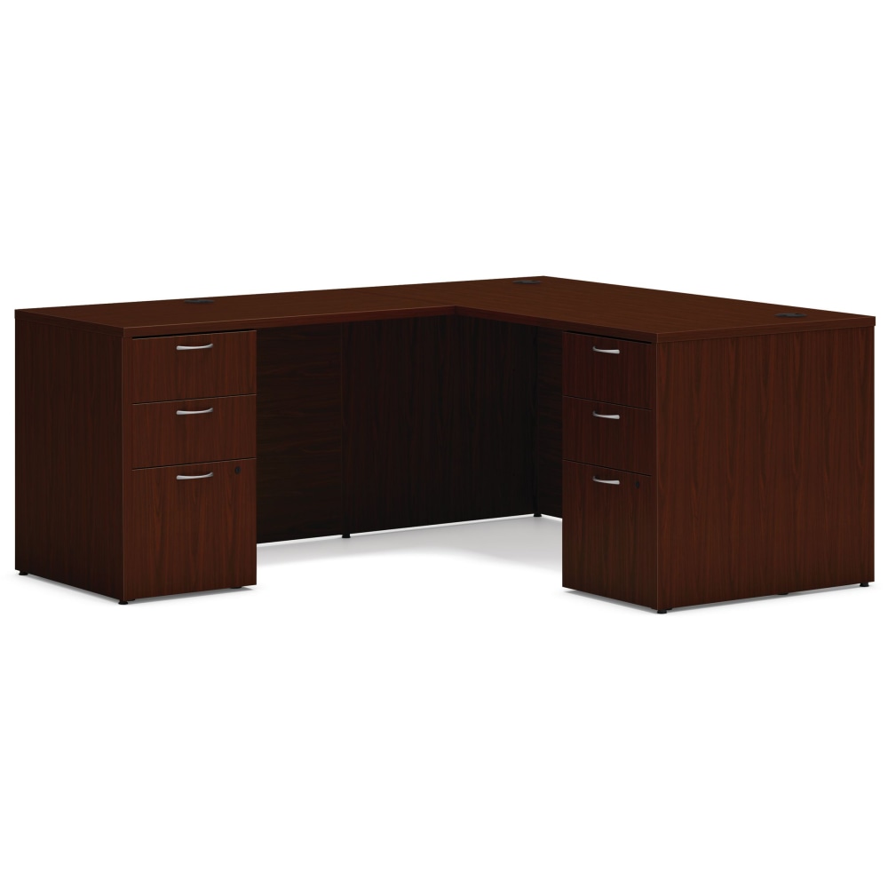 HON Mod 60inW L-Station Computer Desk, Traditional Mahogany MPN:HONMOD188