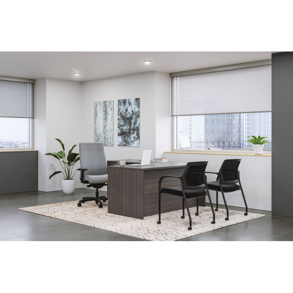 HON Mod 60inW L-Station Computer Desk, 60inW, Slate Teak MPN:HONMOD192