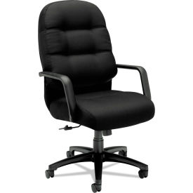HON® Pillow-Soft 2090 Series Executive High-Back Swivel/Tilt Chair 300 lb Capacity Black HON2091CU10T