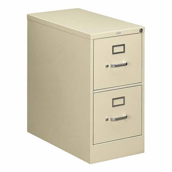 Vertical File Cabinet: 2 Drawers, Steel, Putty MPN:HON212PL