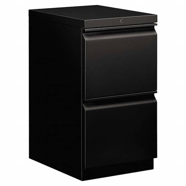 Pedestal File Cabinet: 2 Drawers, Steel, Black MPN:HON33820RP