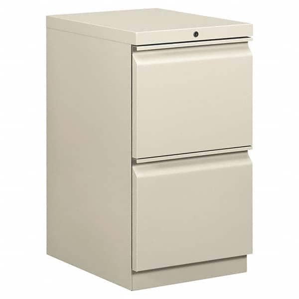 Pedestal File Cabinet: 2 Drawers, Steel, Light Gray MPN:HON33820RQ