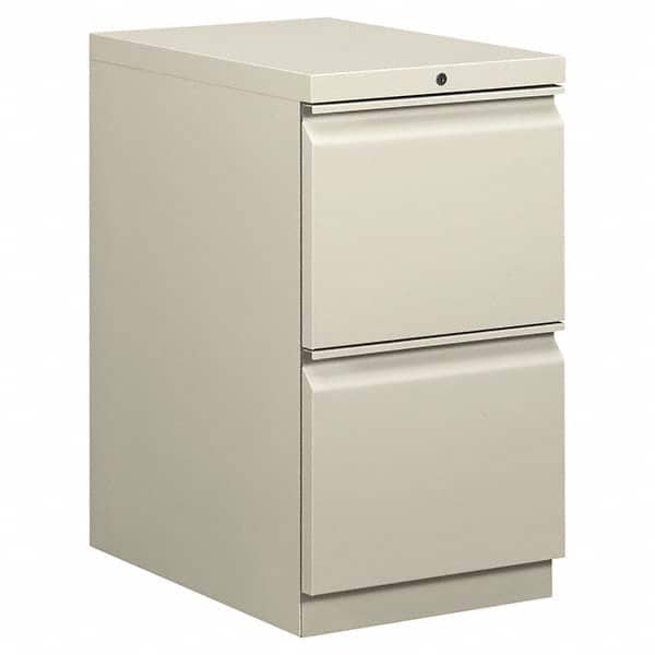 Pedestal File Cabinet: 2 Drawers, Steel, Light Gray MPN:HON33823RQ