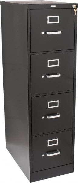 Vertical File Cabinet: 4 Drawers, Steel, Black MPN:HON514PP