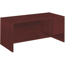HON® Wood Desk - Single Right Pedestal - 66