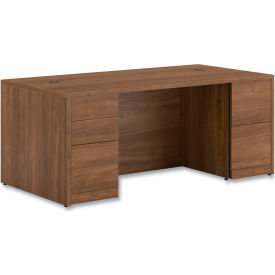 HON® 10500 Series Full Height Double Pedestal Office Desk 72