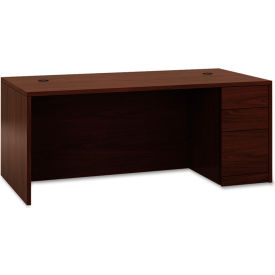 HON® 10500 Series L-Workstation Desk with Right Full-Height Pedestal 72