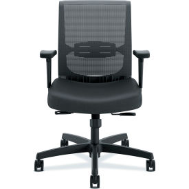 HON® Mid-Back Task Chair - Syncho-Tilt Control - Fabric - Black - Convergence Series HONCMY1AUR10