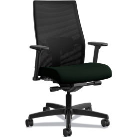 HON®Ignition 2.0 Series Mid Back Mesh Task Chair 300 lb. Capacity Fabric Black HONI2M2BMLU10TK