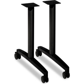 HON® Huddle Table Base Kit T-Style Black Finish 2 Bases per Kit HONMTLEG24CP