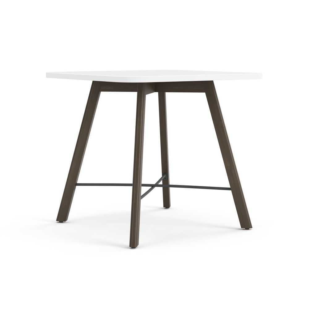 HON Scramble Wood Soft Square End Table, 22inH x 24inW x 24inD, Designer White/Florence Walnut MPN:HONCES24MDWFWP7