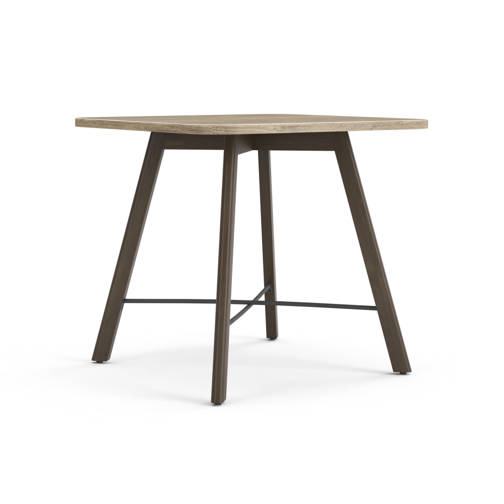 HON Scramble Wood Soft Square End Table, 22inH x 24inW x 24inD, Kingswood Walnut/Florence Walnut MPN:HONCES24MKIFWP7