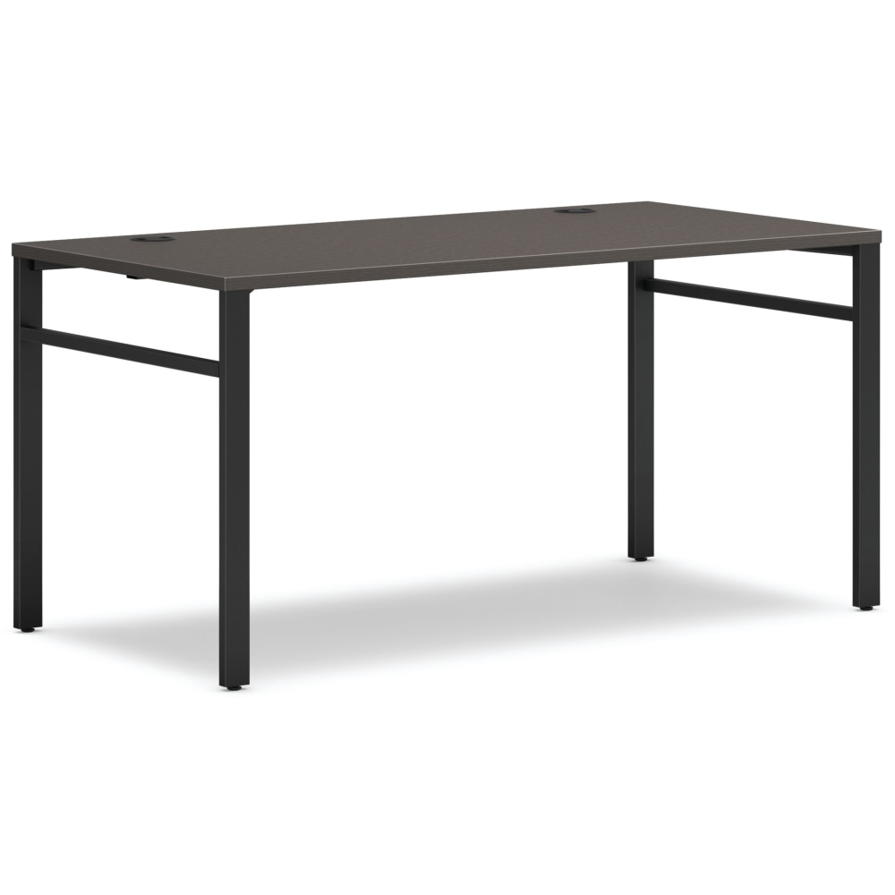 HON Mod Table Desk With U-Legs, 29-1/2inH x 60inW x 30inD, Black/Slate Teak MPN:HONMOD022
