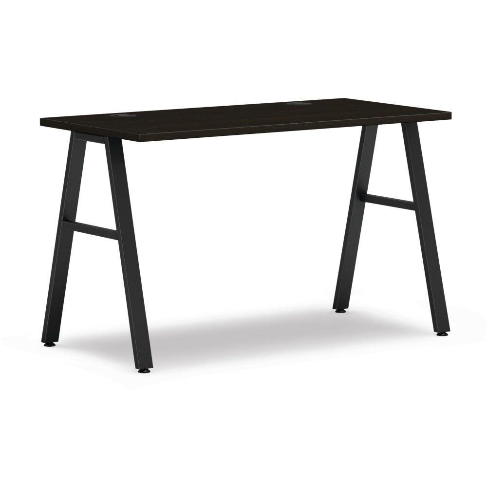 HON Mod Table Writing Desk, 48inW, Java Oak/Black MPN:HON4824JA1ABL
