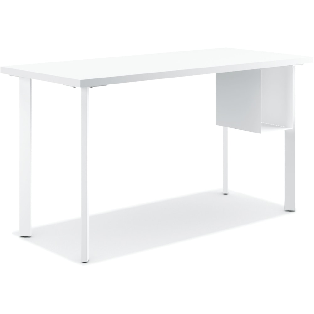 HON Coze 54inW Table Writing Desk With U-Storage, Designer White MPN:HONL5424LDW1PJS