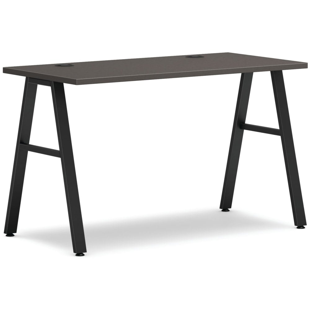 HON Mod Table Writing Desk, 48inW, Slate Teak/Black MPN:HONMOD146