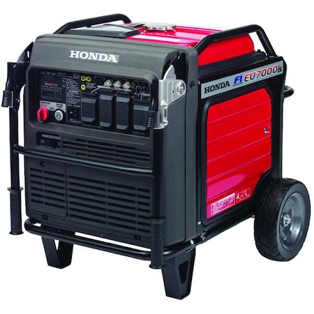 Portable Generator, Gasoline, 5, 500 W Rated, 7, 000 W Surge, Electric, Recoil Start, 120/240V AC MPN:EU70001AN