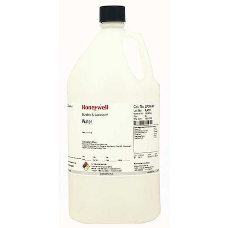 Water, ASTM Type II, 4L, H2O, PK4 MPN:LP366-4P