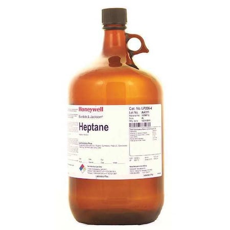 Heptane, 4L, ACS Reagent, CH3CH25CH3, PK4 MPN:LP206-4