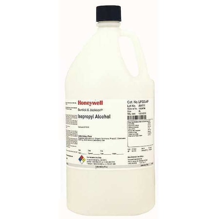Isopropyl Alcohol, CH3CHOHCH3, 4L, PK4 MPN:LP323-4P