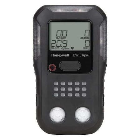 Multi-Gas Detector, Audible, Vibrating, Visual, LCD, 2 yr Battery Life MPN:BWC4-B-E