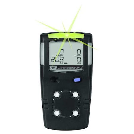 BW MicroClip Multi-Gas Detector, Audible, Vibrating, Visual, LCD, 18 hr Battery Life MPN:MCXL-XWHM-B-NA